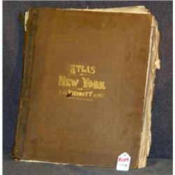BEERS 1867 ATLAS OF NEW YORK AND VICINITY WITH ALL