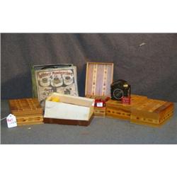 TRAY LOT WITH CAMERA, WITTE'S MOVIE SCOPE, AND