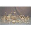 Image 1 : LARGE LOT GLASS INCL SILVER RIMMED BOWL, ETC