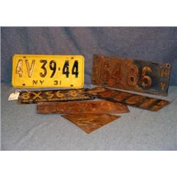 OLD LICENSE PLATES INCL 1940 WORLD'S FAIR