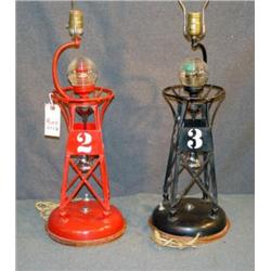 PAIR OF NAUTICAL MOTIF TABLE LAMPS