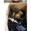 Image 2 : WORK BOOTS SIZE 7, PANTS, BLOW TORCH AND VINTAGE IRON