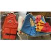 Image 2 : LOT OF LIFE JACKETS, MARINE FLOAT/BUMPERS AND KIDS SNOWBOARD