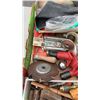 Image 8 : 2 BOXES OF HARDWARE, GLOVES, DRILL BITS AND MORE