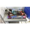 Image 2 : TRAY OF POWER TOOLS WITH TOTE OF CHIMNEY SWEEP AND MORE