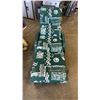 Image 2 : 2 GREEN PATIO LOUNGERS WITH CUSHIONS