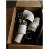 Image 2 : LOT OF PVC CONNECTORS, BOLTS, LAG SCREWS AND MORE