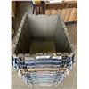 Image 2 : STACK OF 15 TOTES WITH BUILT IN INTERLOCKING LIDS