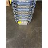Image 2 : STACK OF 15 TOTES WITH BUILT IN INTERLOCKING LIDS