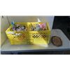 Image 1 : 2 CRATES OF COLLECTIBLES, SILVER PLATE AND MORE