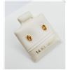 Image 2 : 14KT. YELLOW GOLD SAPPHIRE EARRINGS, 0.22CTS, W/A $510.00, SAPPHIRE IS THE BIRTHSTONE FOR SEPTEMBER.