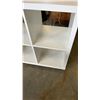 Image 2 : WHITE 4 CUBICLE ROLLING SHELF