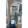 Image 2 : RUSTIC DISPLAY CABINET WITH GLASS SHELVES