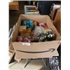 Image 1 : BOX OF CHRISTMAS LIGHTS AND ORNAMENTS