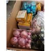 Image 2 : BOX OF CHRISTMAS LIGHTS AND ORNAMENTS
