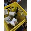Image 8 : 2 CRATES OF GLASSWARE, COLLECTIBLES, MOONSHINE BOTTLE ETC