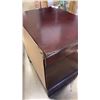 Image 8 : BRAND NEW QUEEN SIZE SOLID WOOD CHERRY FINISH AVENZA SLEIGH STYLE BEDFRAME AND NIGHT STAND - RETAIL 