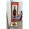 Image 2 : LOT OF COCA COLA COLLECTIBLES, BEER SIGN, BUCKET AND MORE