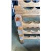 Image 2 : 2 NEW SCALLOP STACKING WINE RACKS ONE IS STAINED
