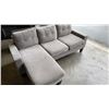 Image 2 : LINON GREY SOFA CHAISE - RETAIL $999