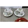 Image 2 : COLLECTION OF 5 CUPS & SAUCERS: WINDSOR, ROYAL ALBERT, ROYAL BAYREWTH, SPODE "DIMITY" TRIO AND QUEEN
