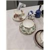 Image 2 : COLLECTION OF 5 CUPS AND SAUCERS & BELLAND PIGGY BANK: ROYAL ALBERT, AYNSLEY, CHELSEA GARDEN, SPODE 