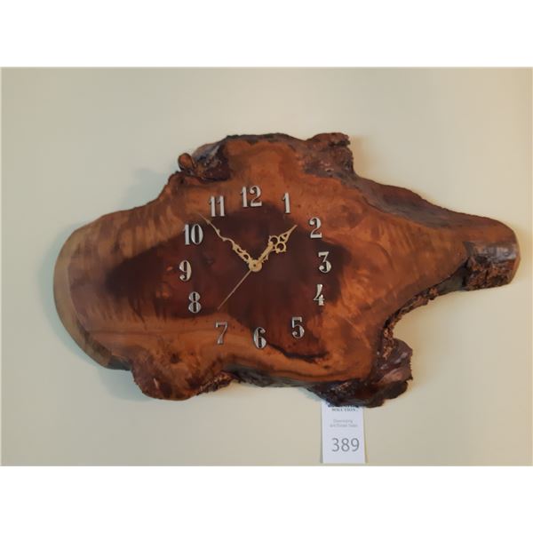 Burl Clock A