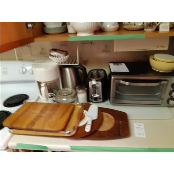 Toaster Oven, Coffee Maker A