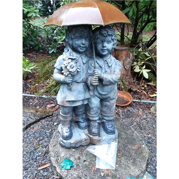 Statue of Boy & Girl Cat B