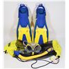 Image 1 : STORE RETURN BODY GLOVE AQUATICS YOUTH SNORKEL SET