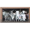 Image 1 : CATTLE CANVAS PRINT 12"X24"