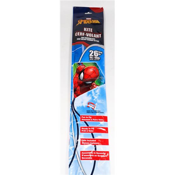 NEW 26" KIDS POLY DIAMOND KITE -SPIDERMAN