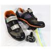 Image 1 : ESTATE SHIMANO BIKING SHOES WITH CLEAT AND PEDALS (USED)