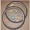 Image 1 : TWO BICYCLE TIRES ON RIMS