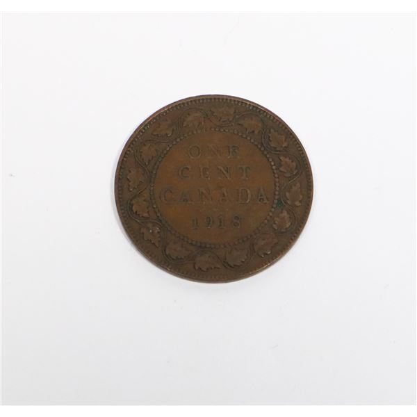 1918 CANADIAN ONE CENT COIN