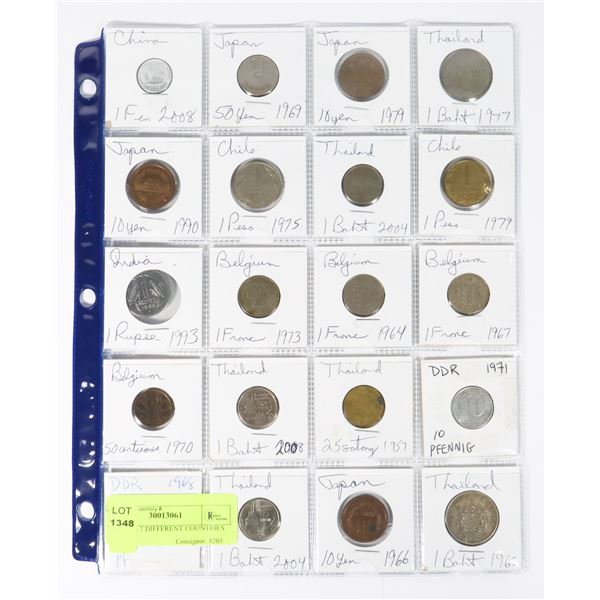 20 COINS 7 DIFFERENT COUNTRIES