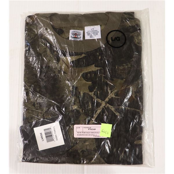 NEW PORTAGE ORIGINAL CAMO T HARDWOOD DESIGN, L