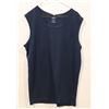Image 1 : NEW MEN'S COOLMAX SLEEVELESS TEE, NAVY, L