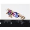 Image 1 : NEW RHINESTONE SUNSET CAT BROOCH