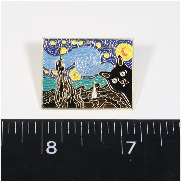 NEW CAT INVADING ART WORK LAPEL PINS