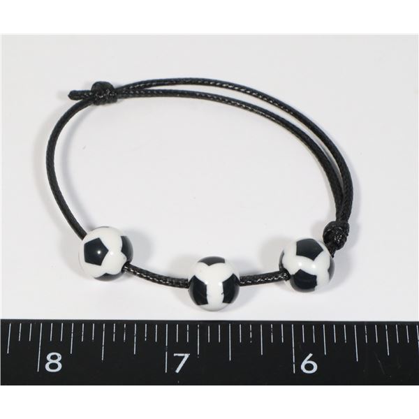 NEW SOCCER BALL DESIGN ADJUSTABLE BRACELET