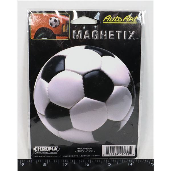 NEW MAGNETIC SOCCER BALL DECAL