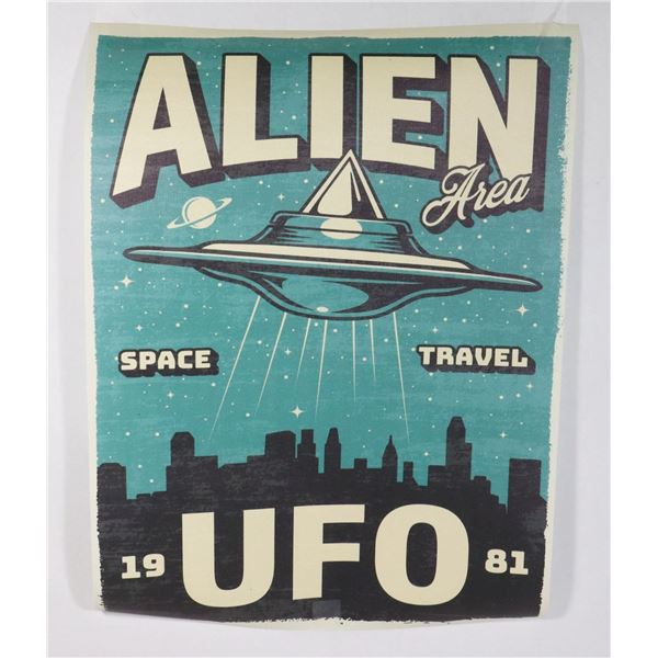 NEW ALIENS AREA CANVAS PRINT (SPACE TRAVEL)