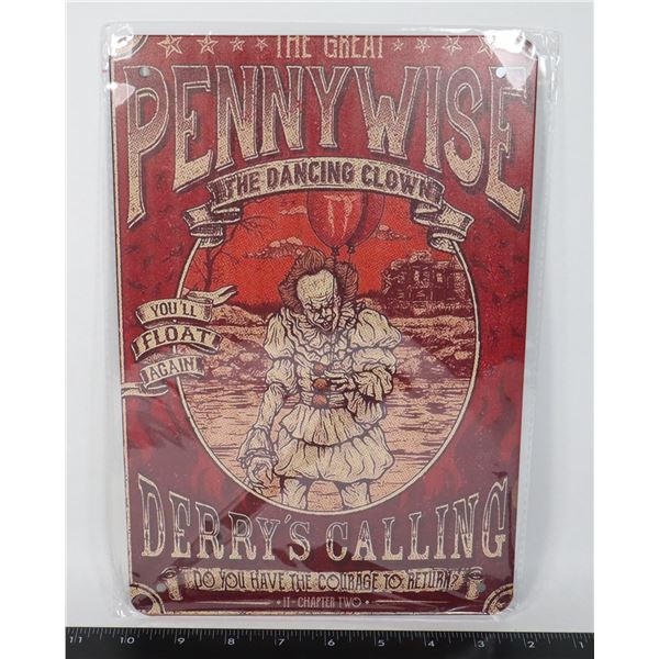 NEW "IT" 2017 MOVIE THEMED METAL WALL ART