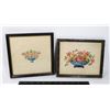Image 1 : TWO PETIPOINT FRAMED ART PIECES