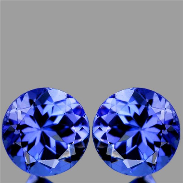 Natural Purple Blue Tanzanite Pair [VVS]