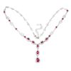 Image 3 : Natural Stunning Red Ruby Necklace