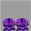 Image 1 : Lab Created Purple Amethyst Pair 20.21 Carats VVS