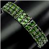 Image 2 : Natural Untreated  Russian Chrome Diopside  Bracelet