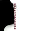 Image 1 : Natural Pigeon Blood Red Ruby Earrings